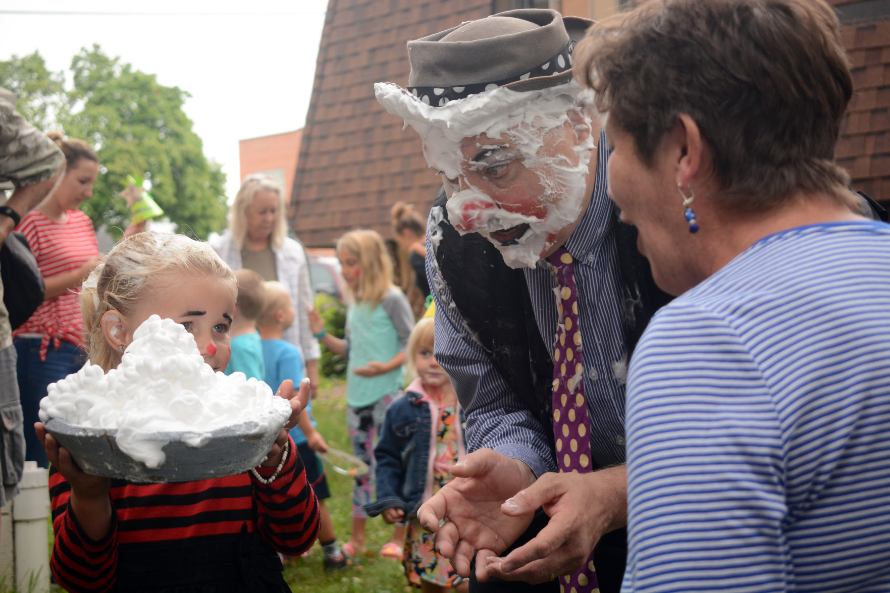 Kids clown around at Baraboo Public Library
